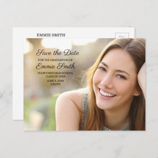 Rett des Datums des benutzerdefinierten Abschlusse Postkarte (Vorne/Hinten)