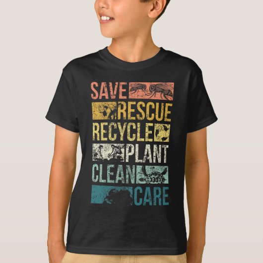 Rett des Erdschildkrötenklimas Recycle T-Shirt (Vorderseite)