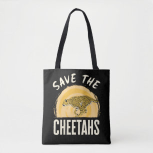 Rett des gefährdeten Tieres "Cheetahs" Tasche