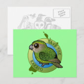 Rett des Kakapo Postkarte (Vorne/Hinten)
