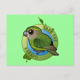 Rett des Kakapo Postkarte