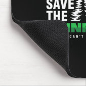 Rett des Klimaschutzes für den Regenwald Mousepad (Ecke)