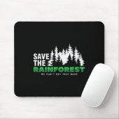 Rett des Klimaschutzes für den Regenwald Mousepad (Mit Mouse)
