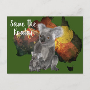 Rett des Koalas Postkarte