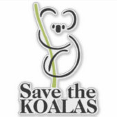 Rett des Koalas-Vinyl-Aufklebers mit kundenspezifi Aufkleber (Vorderseite)