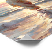 Rett des Lamms - Jesus und Lamb Digital Christlich Poster (Ecke)