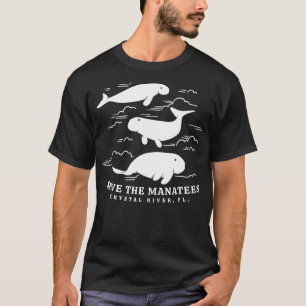 Rett des Mana Crystal River FL Vinatage Sea Cow Gi T-Shirt
