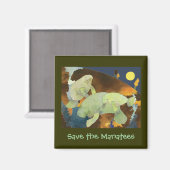 Rett des Manatee-Magneten Magnet (Vorderseite/Rückseite)