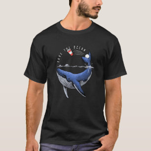 Rett des Meeresschutzes Rettete unsere Ozeane blau T-Shirt