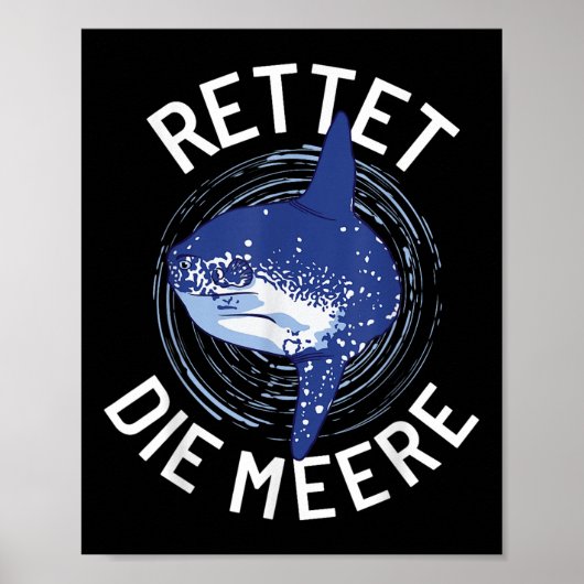 Rett des Meeresumweltschutzmonds Poster (Vorne)