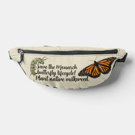 Rett des Monarch-Schmetterling-Lebenszyklus Bauchtasche