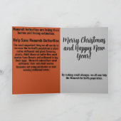 Rett des Monarchschmetterlings Dankeskarte (Innenseite)