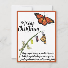 Rett des Monarchschmetterlings Mitteilungskarte