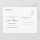 Rett des neuen Termins für den sozialen Wandel Ankündigungspostkarte (Rückseite)