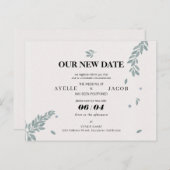 Rett des neuen Termins für verspätete Hochzeiten Postkarte (Vorne/Hinten)