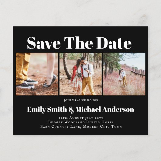 Rett des niedrigsten Preises Datum Foto Collage Fl Flyer (Vorne)