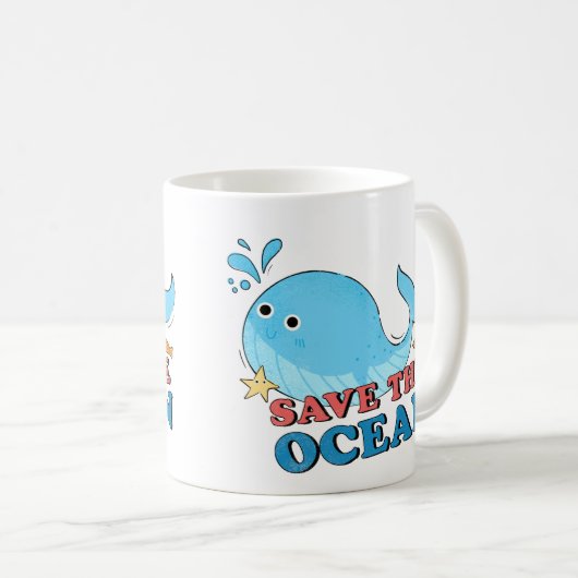 Rett des Ozeans Kaffeetasse (VorderseiteRechts)