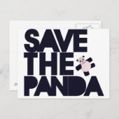 Rett des Panda-Bären Postkarte (Vorne/Hinten)