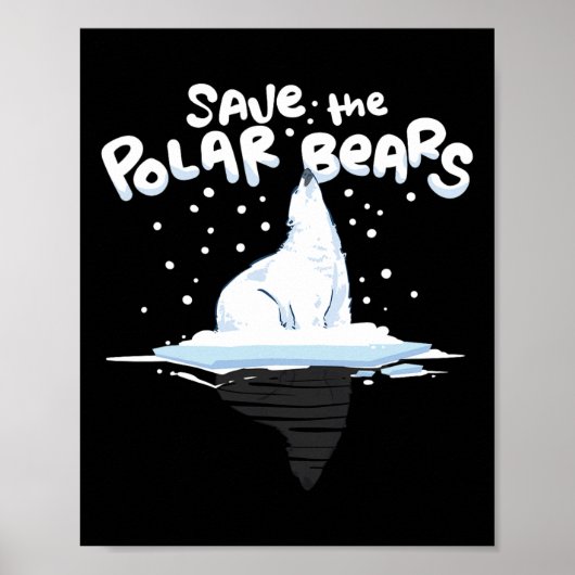 Rett des "Polar Bears Climate Awareness Earth Day" Poster (Vorne)