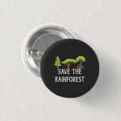 Rett des Regenwaldes Button (Vorne & Hinten)