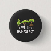 Rett des Regenwaldes Button (Vorderseite)