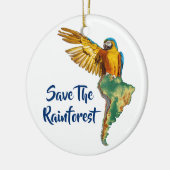 Rett des Regenwaldes Keramik Ornament (Links)