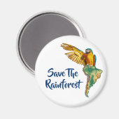 Rett des Regenwaldes Magnet (Vorderseite/Rückseite)