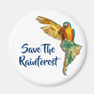 Rett des Regenwaldes Magnet