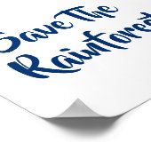 Rett des Regenwaldes Poster (Ecke)