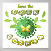 Rett des Regenwaldes Poster (Vorne)