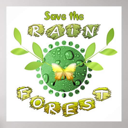 Rett des Regenwaldes Poster (Vorne)