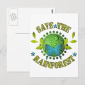 Rett des Regenwaldes Postkarte (Vorne/Hinten)