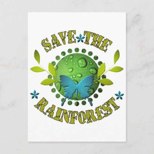 Rett des Regenwaldes Postkarte (Vorderseite)