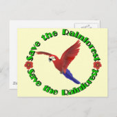 Rett des Regenwaldes Postkarte (Vorne/Hinten)