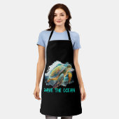 Rett des Schildkrötenschutzmeers Schürze (Getragen)