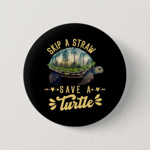 Rett des Schildkrötenschutzozeans Button