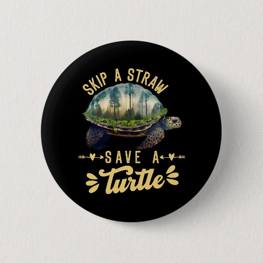 Rett des Schildkrötenschutzozeans Button (Vorderseite)