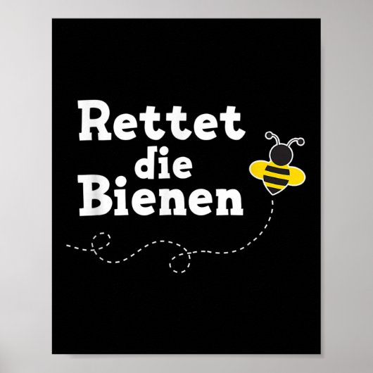 Rett des Schutzes der Bienen für den Bienenstock Poster (Vorne)