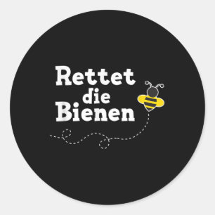 Rett des Schutzes der Bienen für den Bienenstock Runder Aufkleber