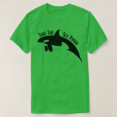 Rett des Sea Panda Orca Whale T-Shirt (Design vorne)