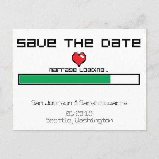 Rett des Spiels - Videospielstil Ankündigungspostkarte (Vorderseite)