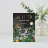 Rett des Tiger/Welt-Tiger-Tages Postkarte (Stehend Vorderseite)