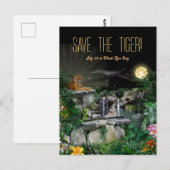 Rett des Tiger/Welt-Tiger-Tages Postkarte (Vorne/Hinten)