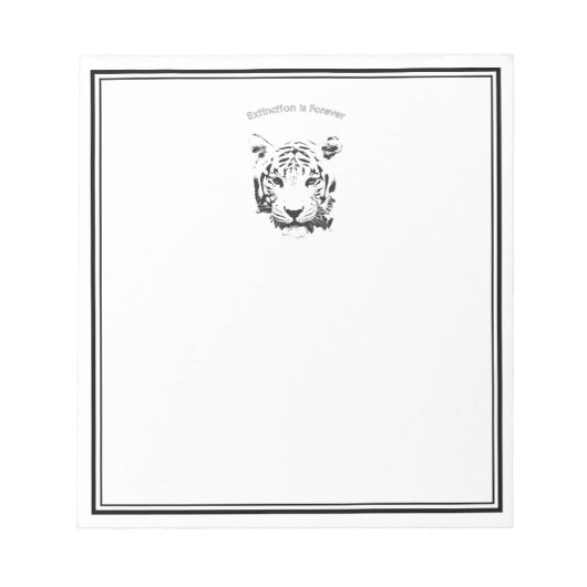 Rett des Tigers Notizblock (Vorderseite)