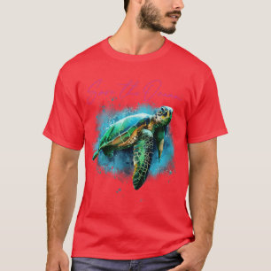Rett des Umweltbewusstseins der Meeresschildkröten T-Shirt