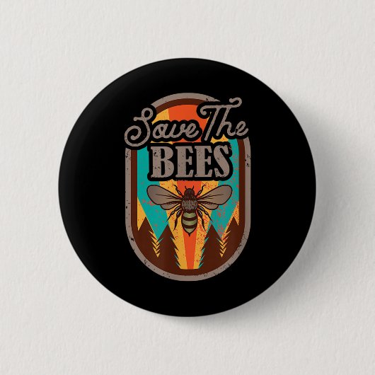 Rett des Umweltschutzes für Bienen _ Button (Vorderseite)