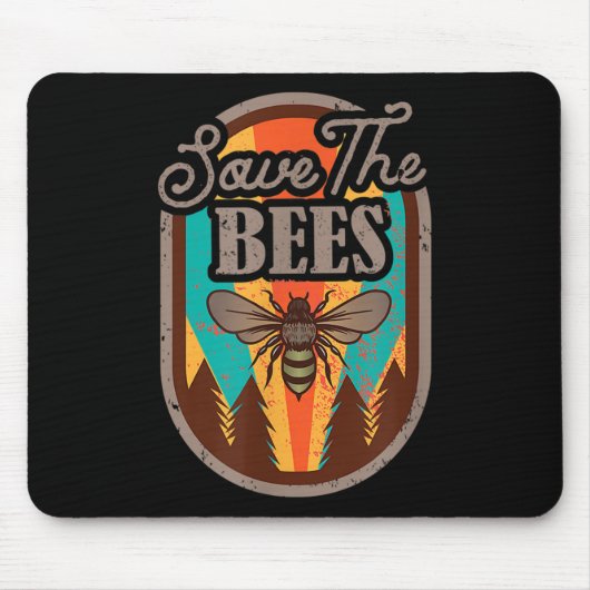 Rett des Umweltschutzes für Bienen _ Mousepad (Vorne)