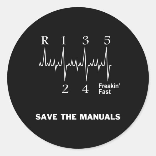 Rett des USB-Stick Shift Cars Runder Aufkleber (Vorderseite)