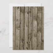 Rett des Waldes am neuen Datum Save The Date (Rückseite)