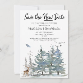 Rett des Waldes am neuen Datum Save The Date